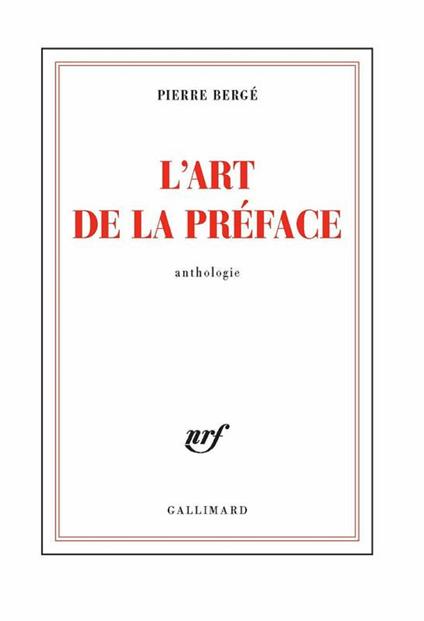L'art de la préface
