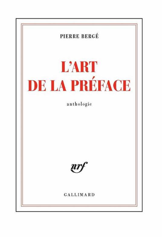 L'art de la préface