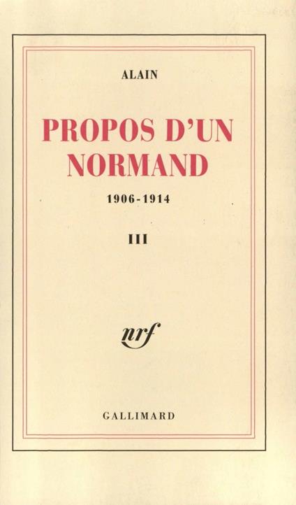 Propos d'un Normand (Tome 3)