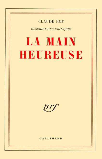 Descriptions critiques (Tome 4) - La Main heureuse