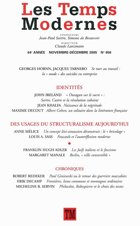 Les Temps Modernes N° 656