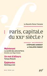 La Nouvelle Revue Française (n° 611) - Paris, capitale du XXIe siècle ? (Février 2015)