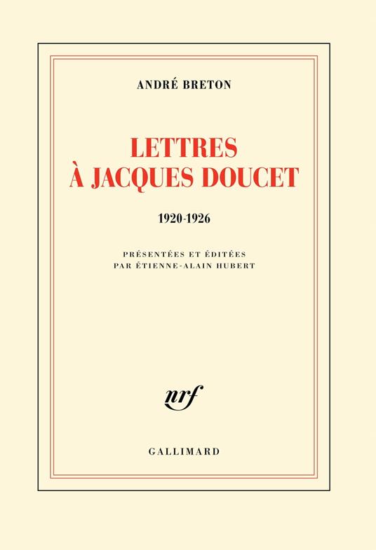 Lettres à Jacques Doucet (1920-1926)