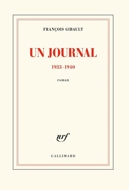 Un journal (1933-1940)