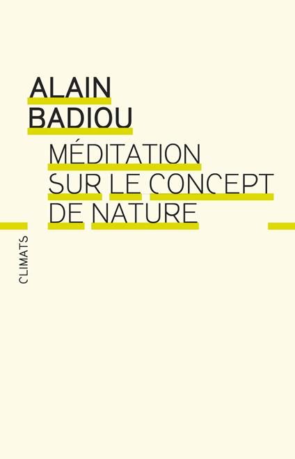 Méditation sur le concept de nature