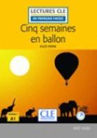 Libro in inglese Cinq semaines en ballon - Livre + CD MP3  - Jules Verne