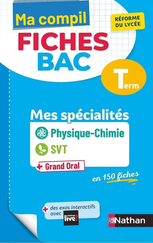 Mes spécialités Physique-Chimie / SVT (Sciences de la vie et de la Terre) - Ma Compil fiches BAC Term - Bac 2026 - EPUB