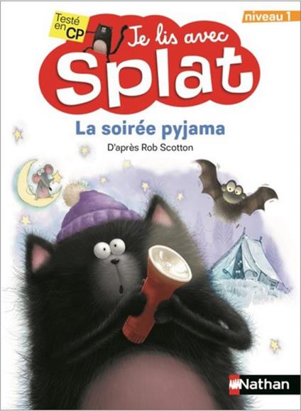 La soirée pyjama - Je lis avec Splat - CP Niveau 1 - Dès 6 ans - Rob Scotton - ebook