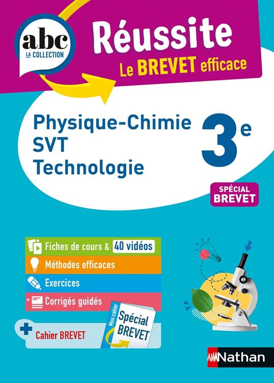 Physique-Chimie - SVT (Sciences de la vie et de la Terre) - Techno 3e - ABC Réussite - Le Brevet efficace - Cours, Méthode, Exercices - Brevet 2026 - EPUB