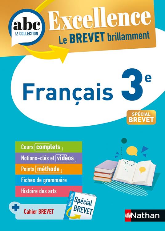 Français 3e - ABC Excellence - Le Brevet brillamment - Cours, Méthode, Exercices - Brevet 2026 - EPUB