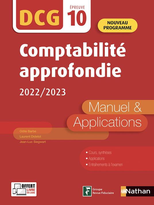 DCG 10 - Comptabilité approfondie 2022-2023
