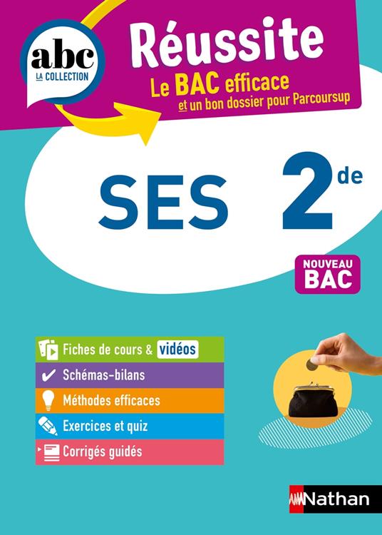 SES 2de - ABC Réussite - Programme de seconde 2025-2026 - Cours, Méthode, Exercices - EPUB