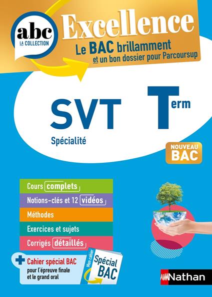 SVT Terminale - ABC Excellence - Bac 2026 - Enseignement de spécialité Tle - Cours complets, Notions-clés et vidéos, Points méthode, Exercices et corrigés détaillés - EPUB
