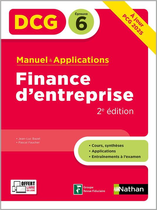 Finance d'entreprise - DCG - Epreuve 6 - Manuel et applications 2024 - ePUB
