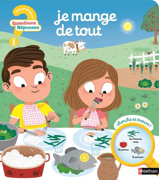 Je mange de tout - Pour poser les bases d'une alimentation saine - Questions/réponses - dès 2 ans - Gaëlle Bouttier-Guérive,Benjamin Bécue - ebook