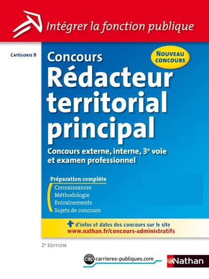 Concours Rédacteur territorial principal - Catégorie B - Intégrer la fonction publique - 2014