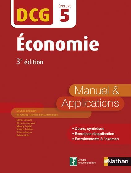 Economie - Manuel et applications - DCG 5 (E-PUB2) - 2016