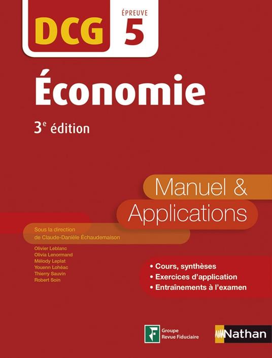 Economie - Manuel et applications - DCG 5 (E-PUB2) - 2016
