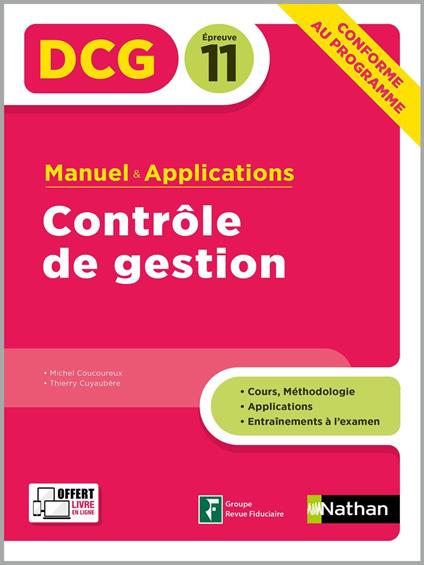 Contrôle de gestion - DCG Epreuve 11 - Manuel & applications 2019