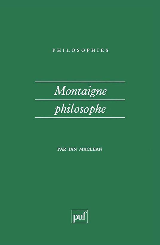Montaigne philosophe