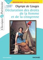 La Déclaration des droits de la femme et de la citoyenne - Bac Français 1re 2024 - Classiques et Patrimoine