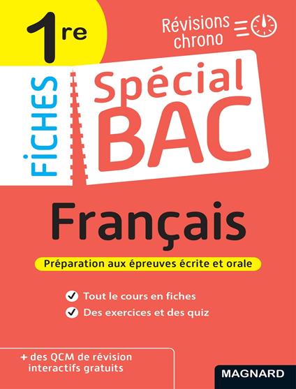 Spécial Bac Fiches Français 1re Bac 2026