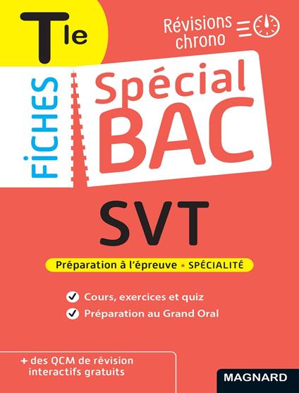 Spécial Bac Fiches SVT Tle Bac 2026