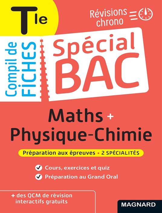 Spécial Bac Compil de Fiches Maths-Physique-Chimie Tle Bac 2026