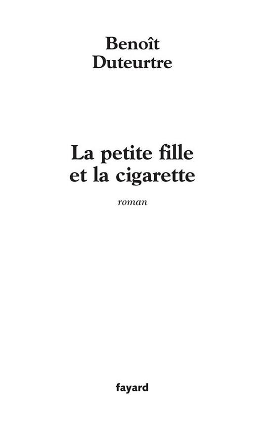 La petite fille et la cigarette