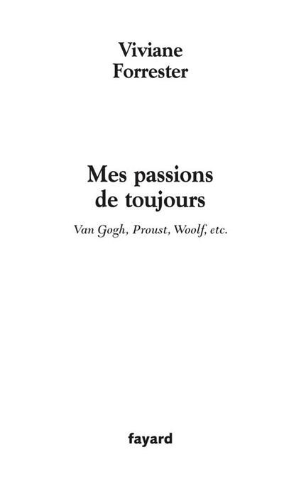 Mes passions de toujours
