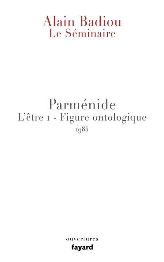 Le Séminaire - Parménide