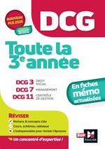 DCG - Toute la 3e année du DCG 3, 7, 11 en fiches - Révision 2024-2025