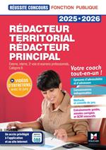 Réussite Concours - Rédacteur territorial/principal - 2025-2026 - Préparation complète