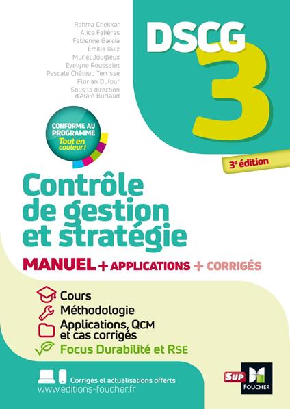 DSCG 3 - Contrôle de gestion et stratégie - Manuel et applications 2025-2026