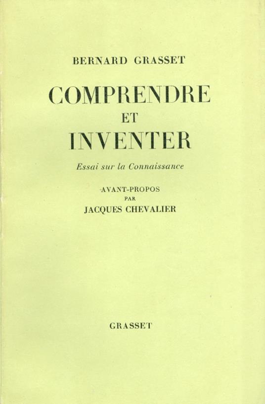 Comprendre et inventer