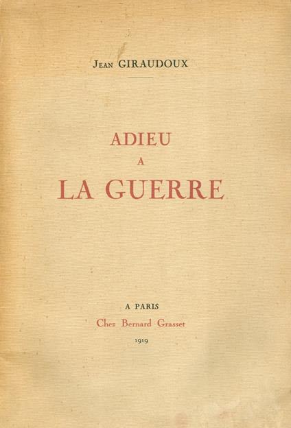 Adieu à la guerre