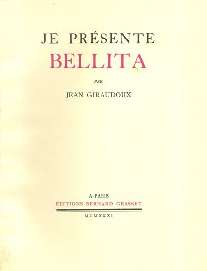 Je présente Bellita