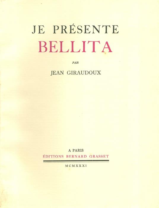 Je présente Bellita