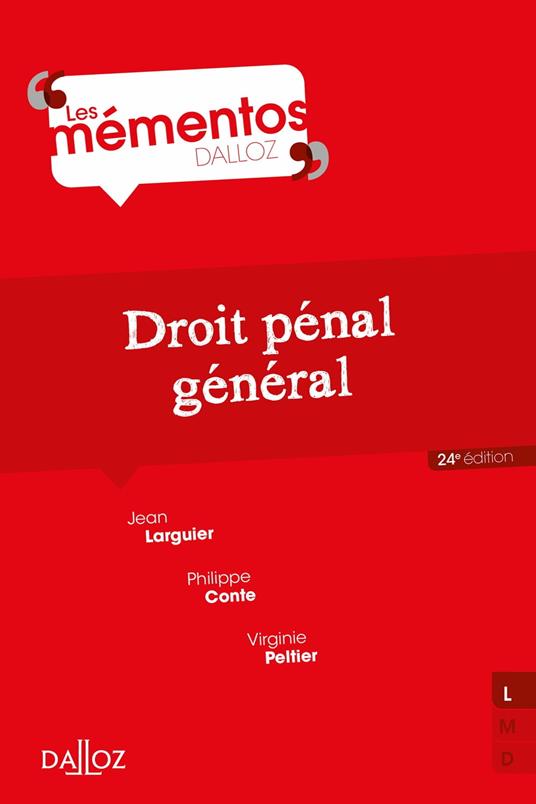 Droit pénal général 24ed