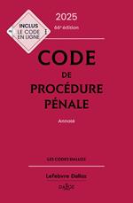 Code de procédure pénale 2025 66ed - Annoté