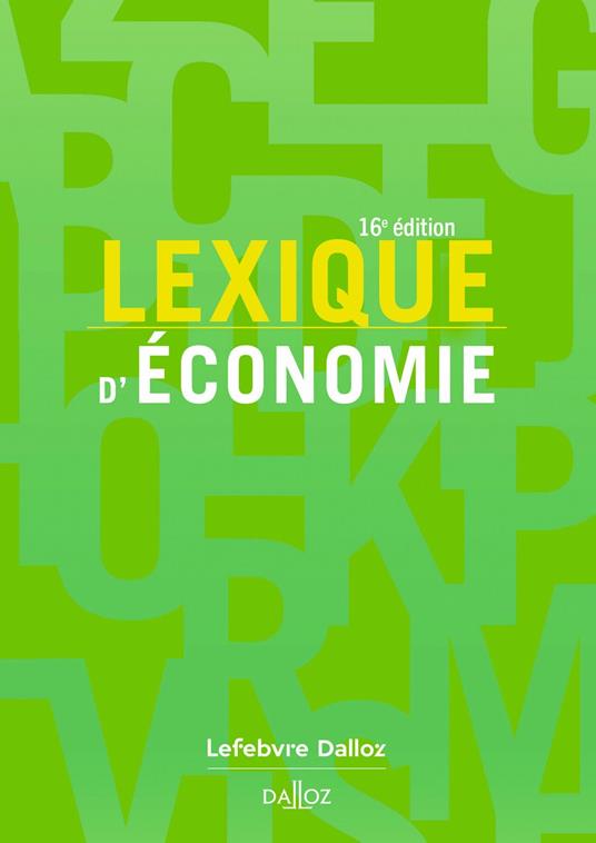 Lexique d'économie 16ed