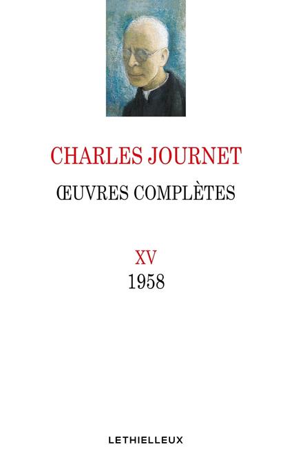 Oeuvres complètes, volume XV