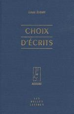 Choix d'Ecrits