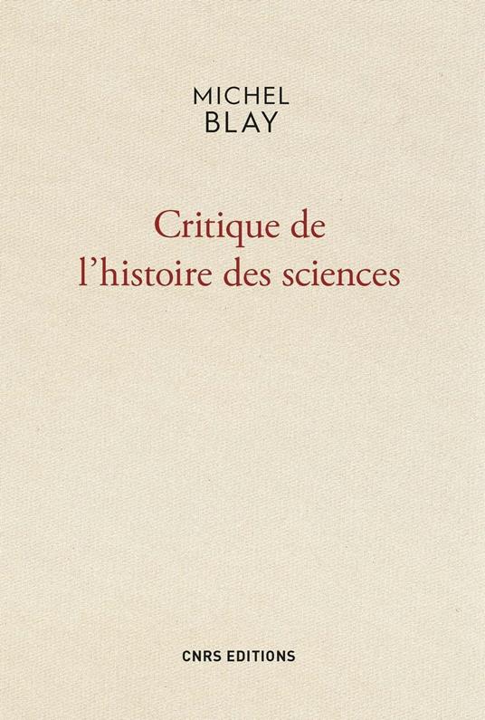 Critique de l'histoire des sciences