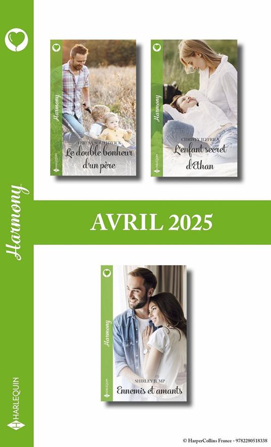 Pack mensuel Harmony - 3 romans (avril 2025)