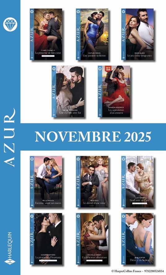 Pack mensuel Azur - 11 romans (Novembre 2025)