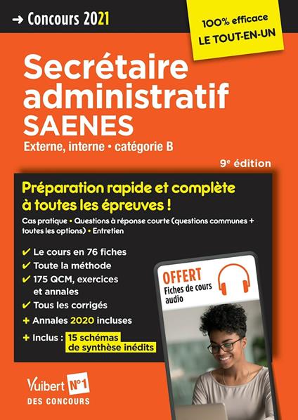 Concours Secrétaire administratif et SAENES - Catégorie B - Externe - Concours 2021