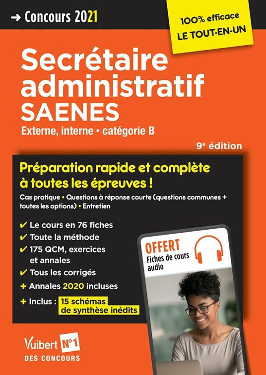 Concours Secrétaire administratif et SAENES - Catégorie B - Externe - Concours 2021