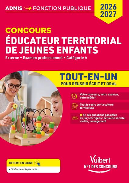 Concours Éducateur territorial de jeunes enfants - Tout-en-un - Catégorie A