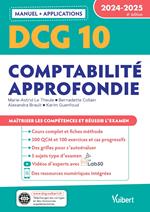 DCG 10 - Comptabilité approfondie : Manuel et Applications 2024-2025